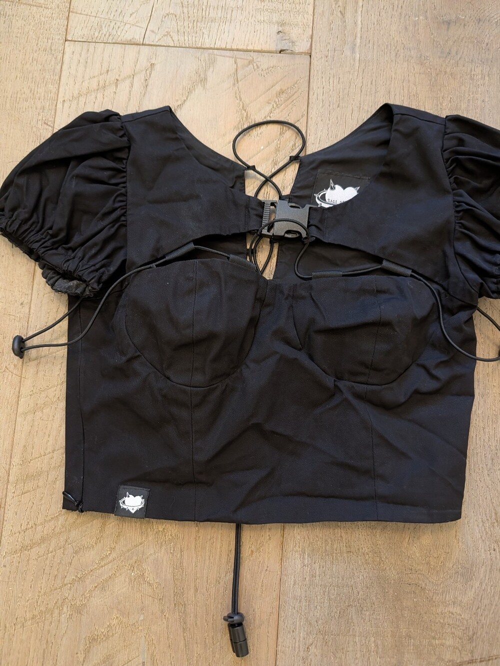 Sagi Dolls Designer Japanese Streetwear Corset Crop Top Size S